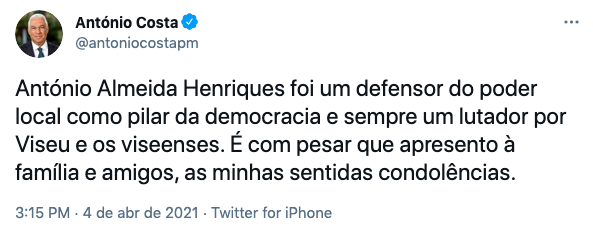 Tweets Almeida Henriques 