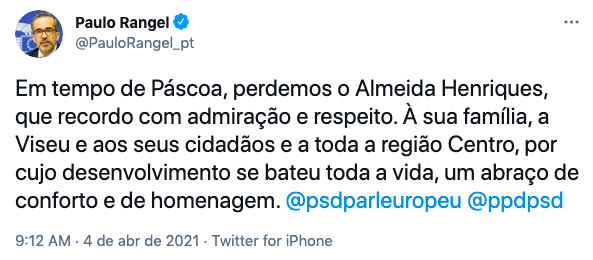 Tweets Almeida Henriques 