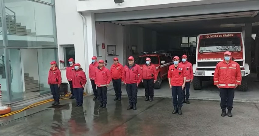  Bombeiros da região de Viseu tocaram a sirene em solidariedade com Ucrânia - Jornal do Centro