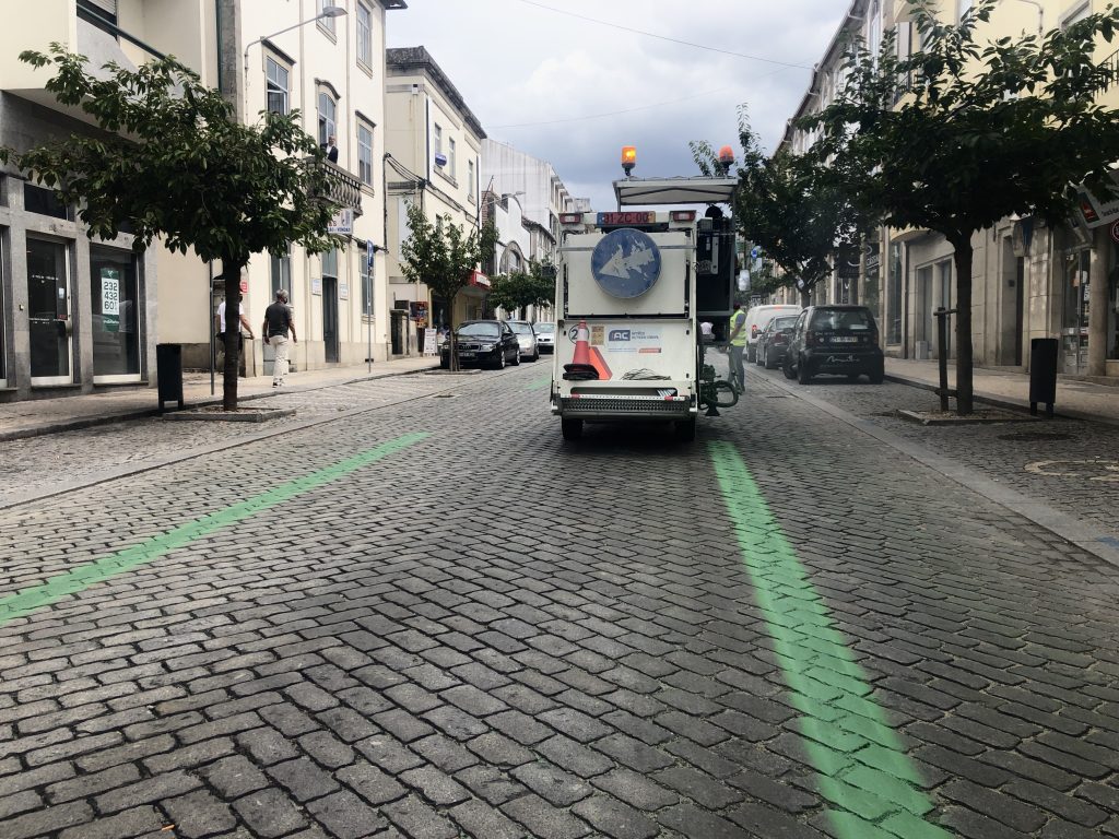 Para que servem as linhas verdes que estão nas estradas de Viseu? - Jornal do Centro