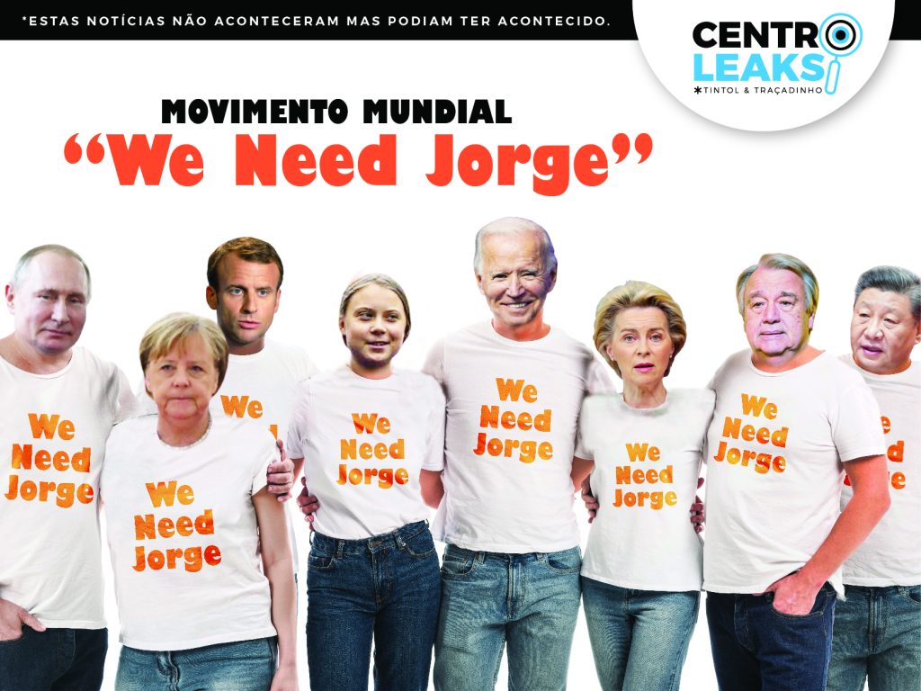  Movimento mundial “We need Jorge” pede a Sobrado para pensar na emergência climática e paz no mundo - Jornal do Centro