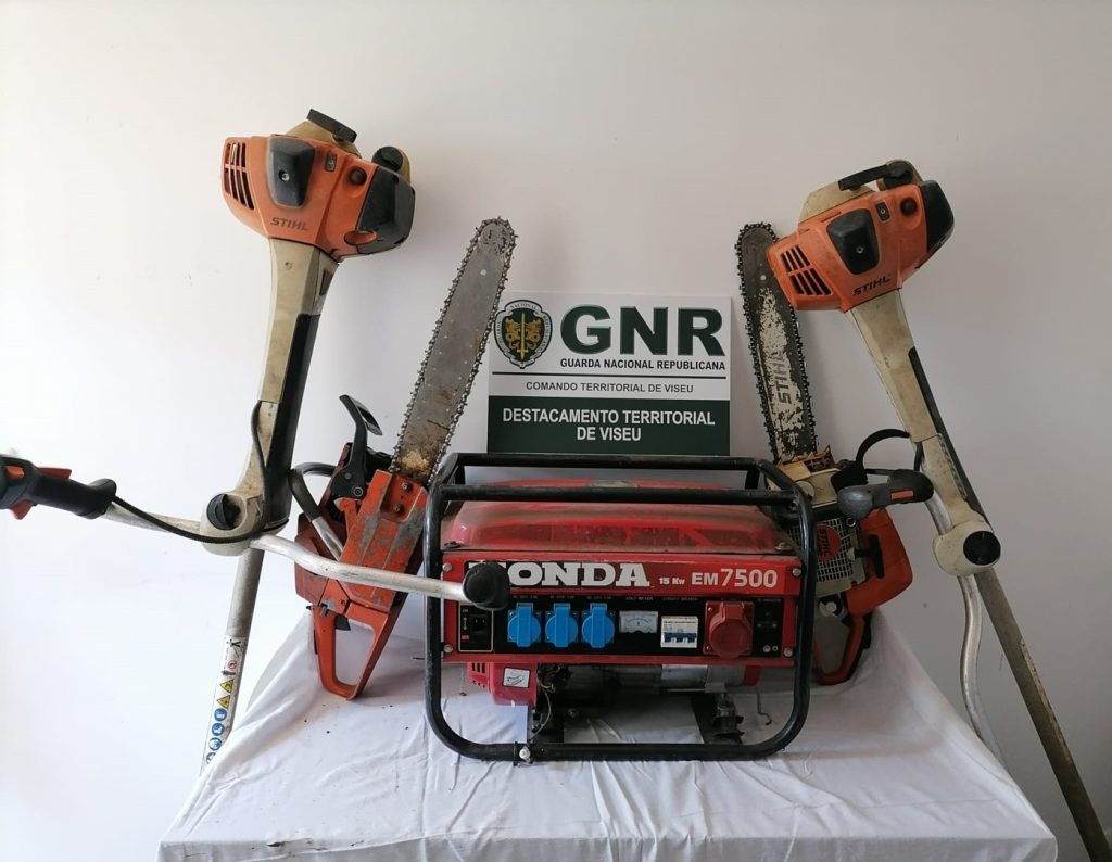  Casal rouba motosserras e roçadoras avaliadas em milhares de euros - Jornal do Centro