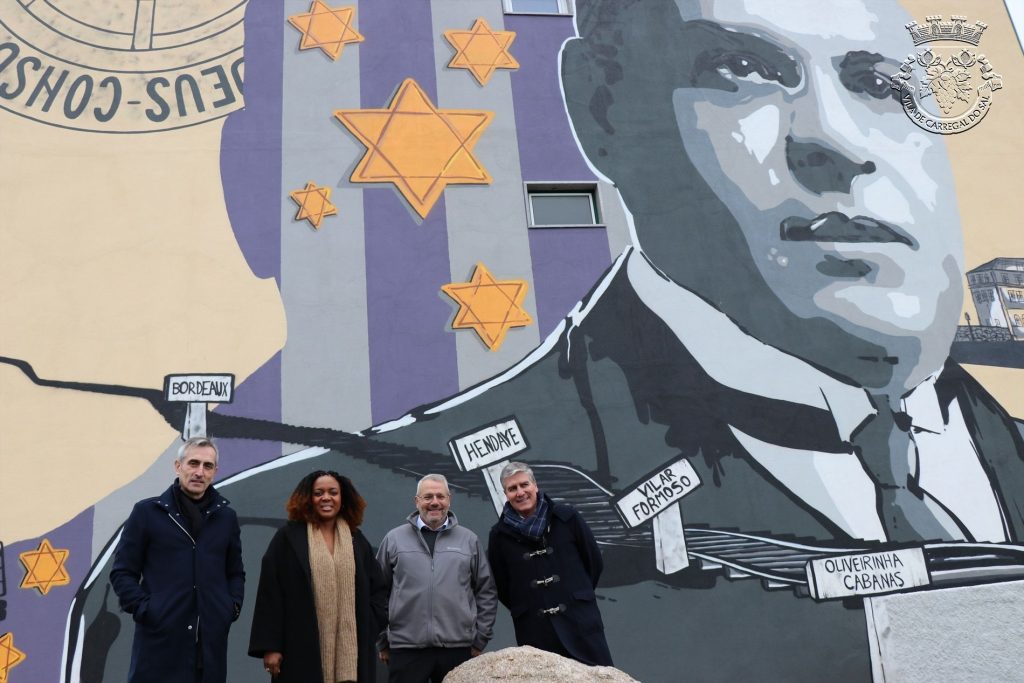  Joacine Katar Moreira visita mural dedicado a Aristides em Carregal do Sal - Jornal do Centro