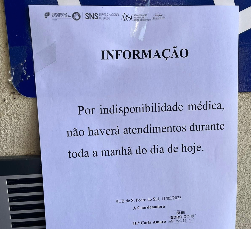  Serviço de Urgências de S. Pedro do Sul fecha uma manhã por falta de médicos - Jornal do Centro