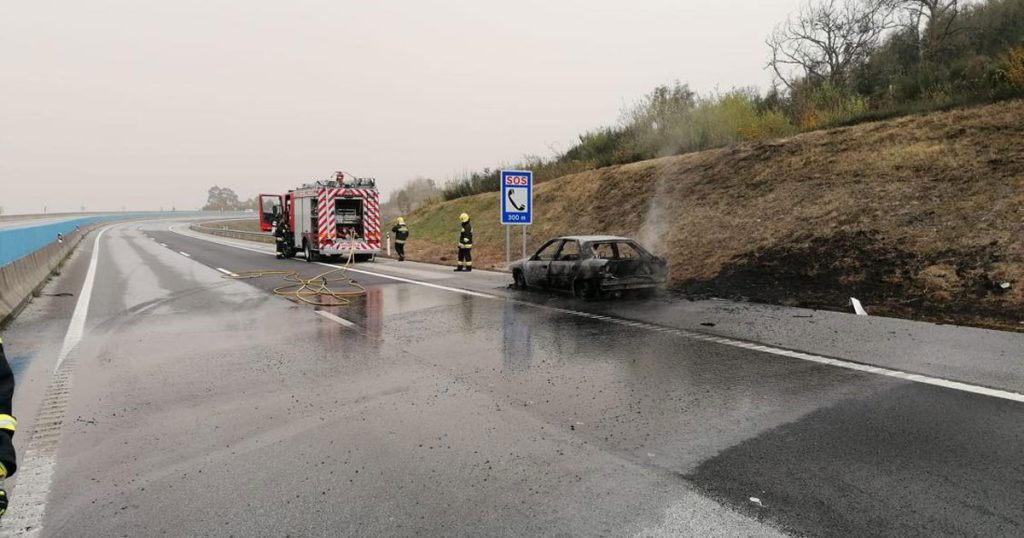  Incêndio em carro corta A25 em Vouzela - Jornal do Centro