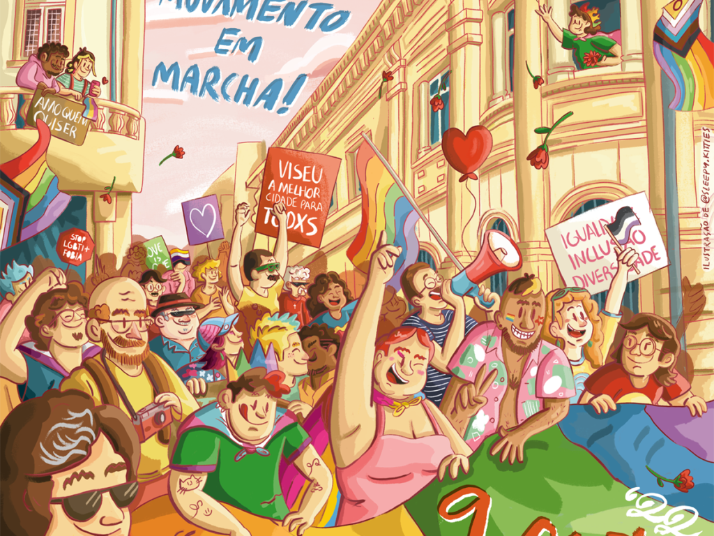  Quando a luta se une à arte. Marcha LGBTQIA+ de Viseu tem novo cartaz - Jornal do Centro