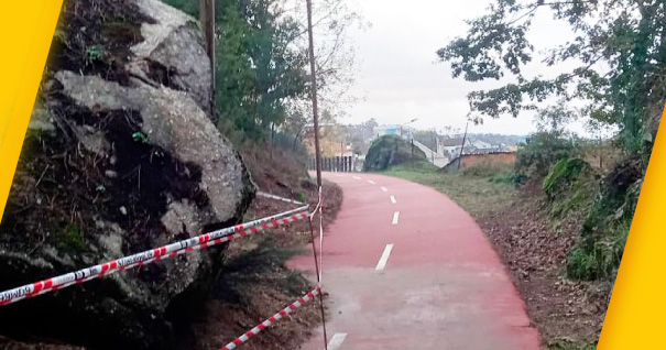  Deslizamento de terra danifica Ecopista do Dão em Viseu - Jornal do Centro