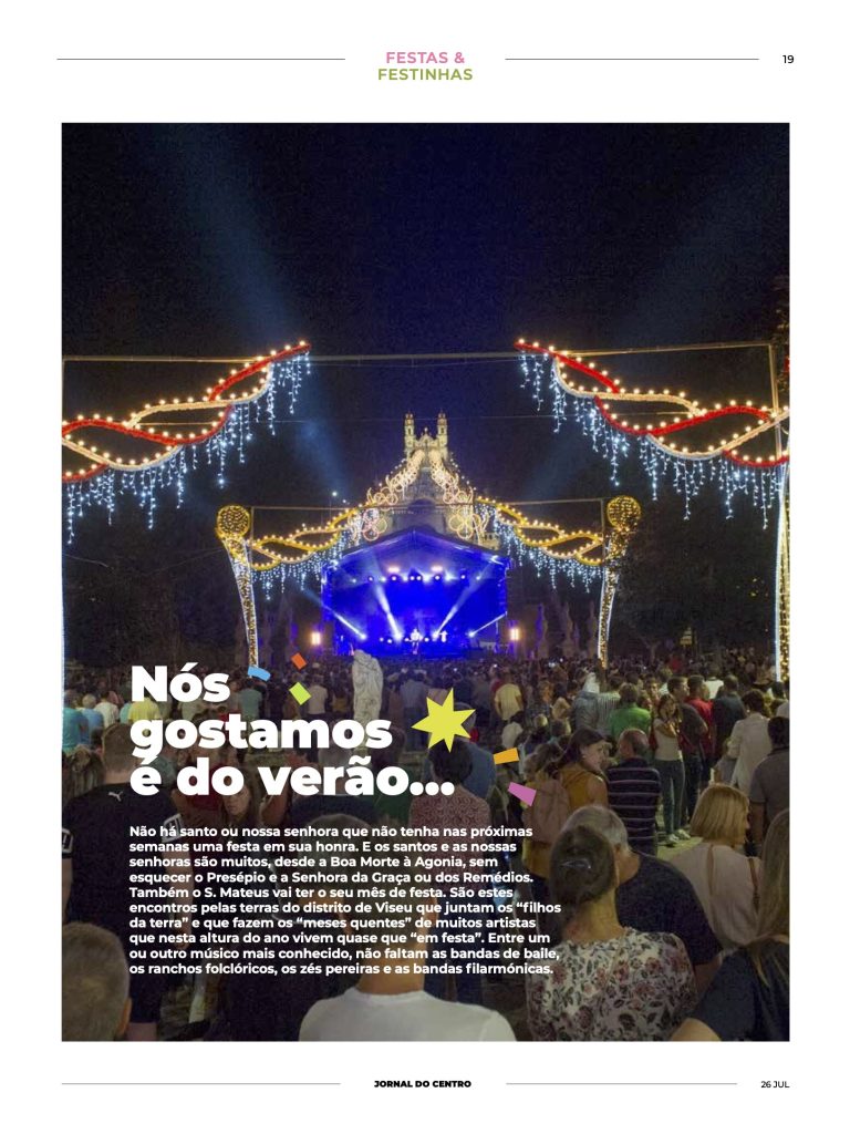  Escolha aqui a sua festa de verão no distrito e Viseu - Jornal do Centro