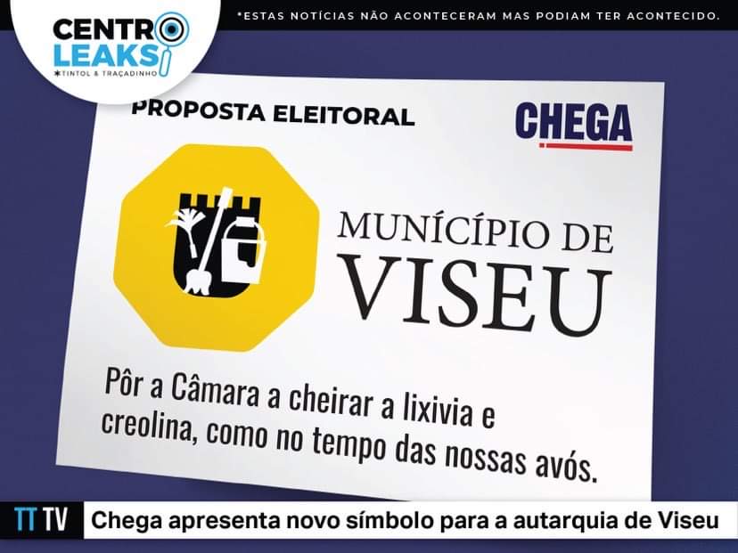  Candidato do Chega em Viseu quer autarquia limpa, a cheirar a lixivia e creolina - Jornal do Centro