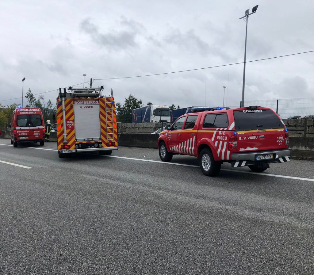  Idoso ferido em despiste de carro na A25 em Viseu - Jornal do Centro