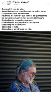  Morreu Jorge Fraga, nome grande do teatro - Jornal do Centro