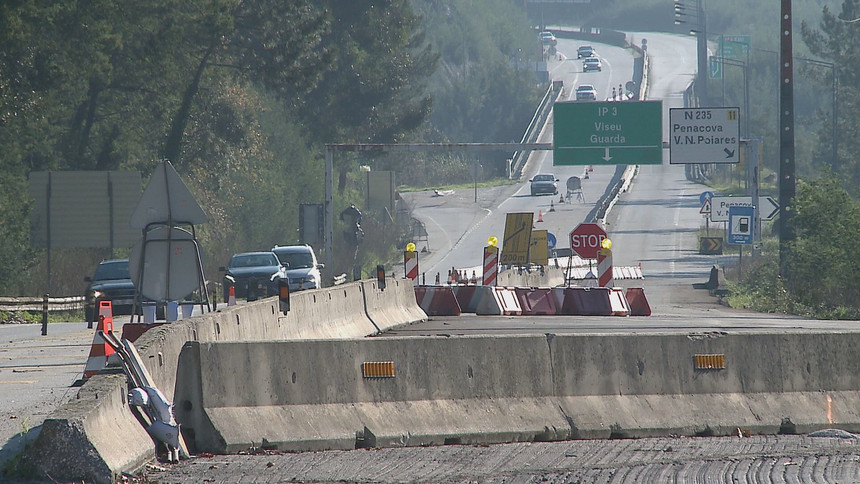  Obras no IP3 entre Santa Comba Dão e Viseu obrigam a cortes e trânsito condicionado durante esta semana