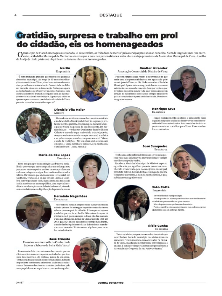  Em dia de Feriado, Viseu homenageia os seus cidadãos - Jornal do Centro