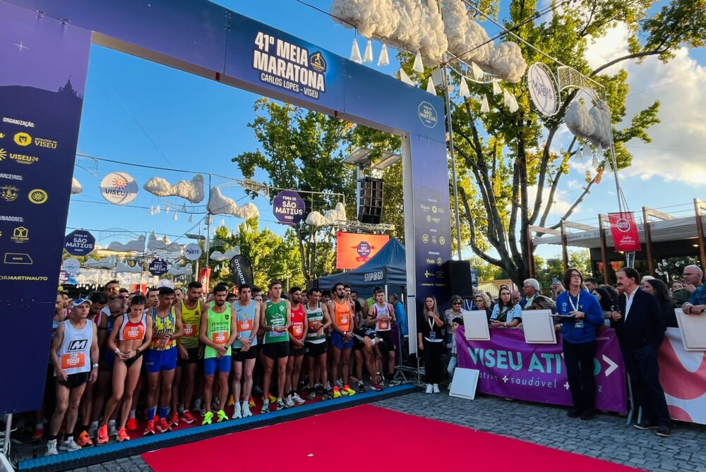  Rui Teixeira e Mónica Silva vencem 41ª Meia Maratona Carlos Lopes em Viseu - Jornal do Centro