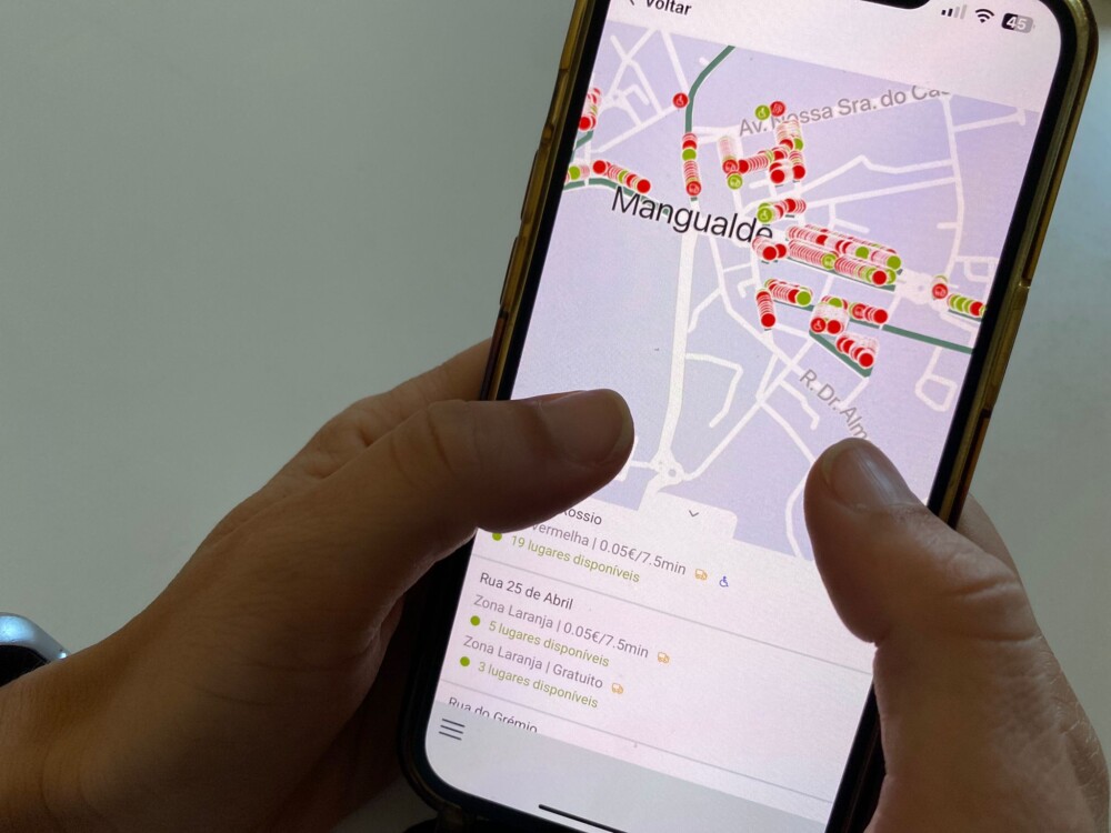  Já está a funcionar aplicação que permite ver estacionamento disponível em Mangualde - Jornal do Centro