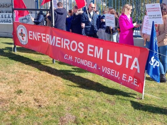  Greve dos enfermeiros com adesão de 70% na região de Viseu
