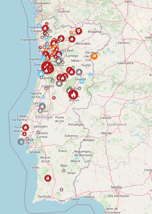  Incêndios: noite de aflição em Nelas, Carregal do Sal, Mangualde, Penalva, Vila Nova de Paiva e Castro Daire - Jornal do Centro