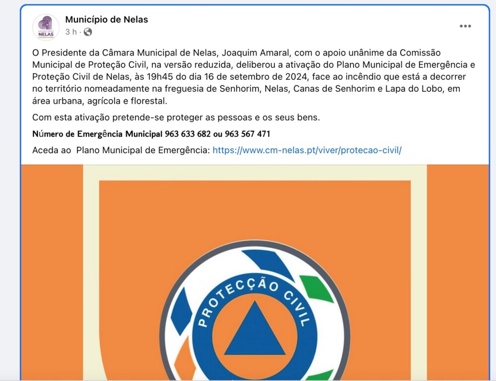  Incêndios: noite de aflição em Nelas, Carregal do Sal, Mangualde, Penalva, Vila Nova de Paiva e Castro Daire - Jornal do Centro