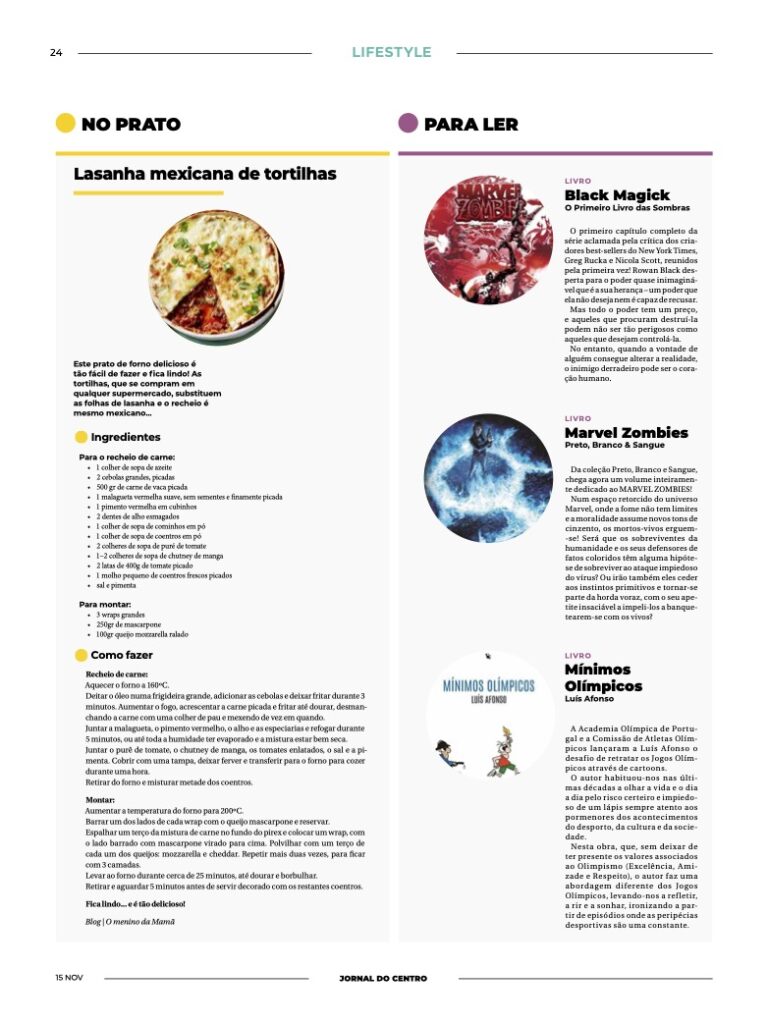  Aqui ficam algumas sugestões para este domingo - Jornal do Centro