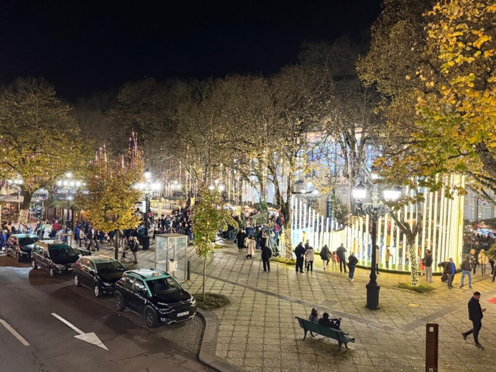  Acenderam-se as luzes de Natal em Viseu ao som do Coro Vox Visio e com multidão a assistir - Jornal do Centro