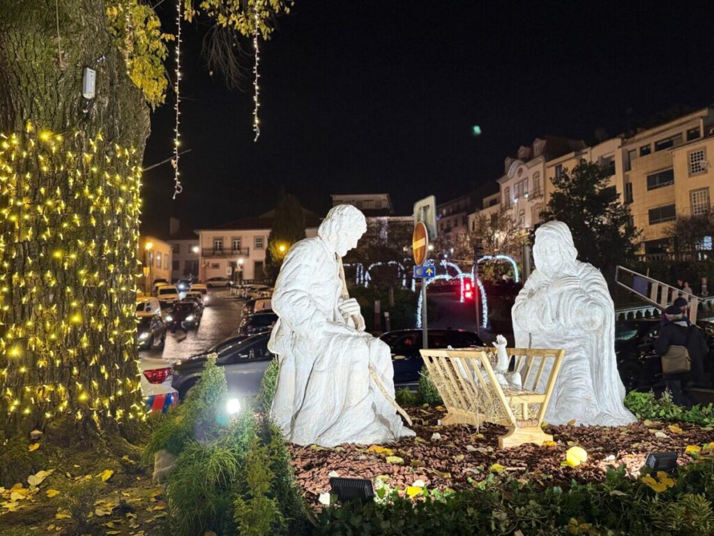  Acenderam-se as luzes de Natal em Viseu ao som do Coro Vox Visio e com multidão a assistir - Jornal do Centro