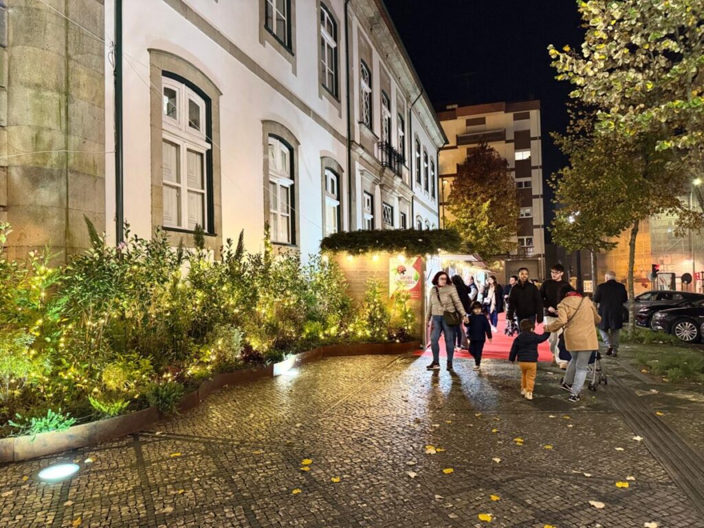  Acenderam-se as luzes de Natal em Viseu ao som do Coro Vox Visio e com multidão a assistir - Jornal do Centro