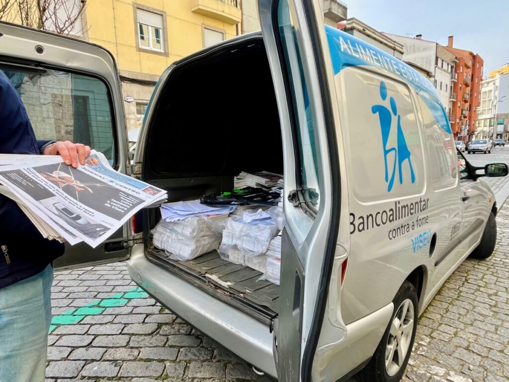  Jornal do Centro junta-se a campanha que transforma papel em comida