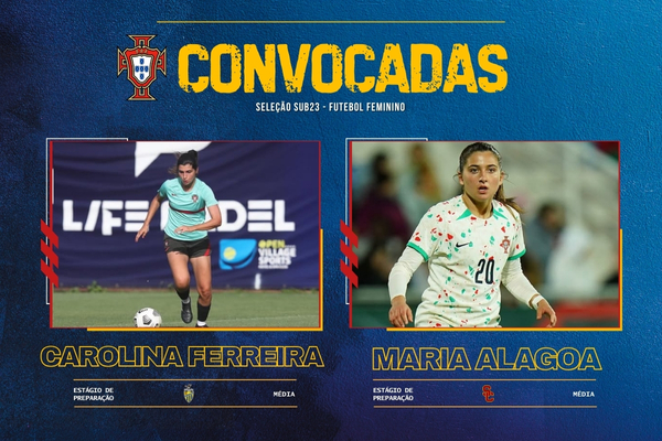  Duas futebolistas de Viseu chamadas à seleção portuguesa de sub-23