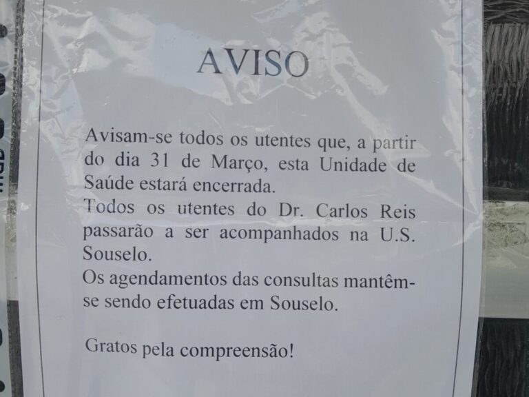 aviso encerramento cinfães