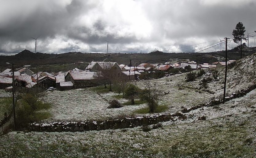  Neve cai na Serra do Montemuro “com intensidade” - Jornal do Centro