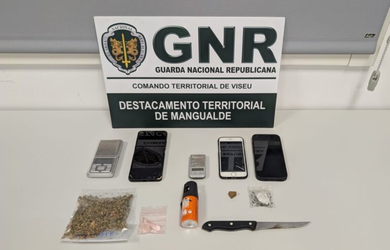 GNR Viseu Dois detidos por tráfico de estupefacientes