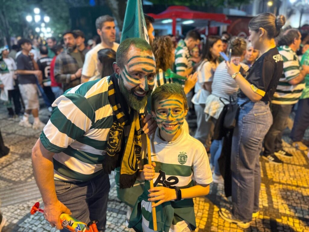  Sporting campeão: Maré verde inundou o Rossio em Viseu - Jornal do Centro