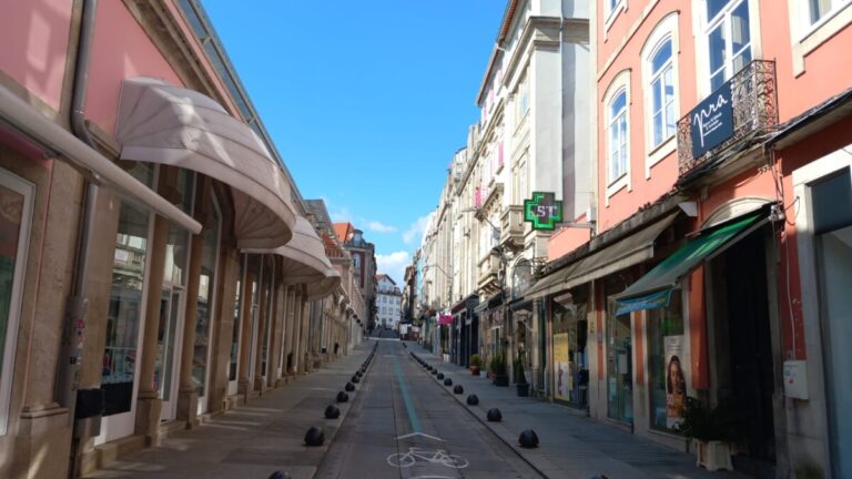 uma tarde em viseu cidade sol calor 3