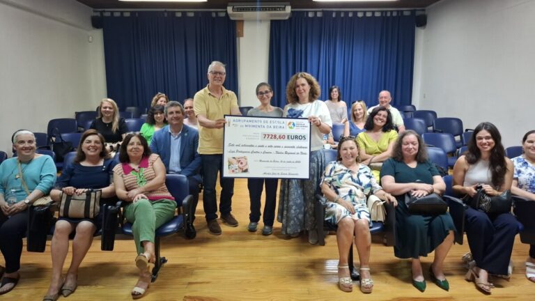 agrupamento moimenta da beira cheque liga contra o cancro