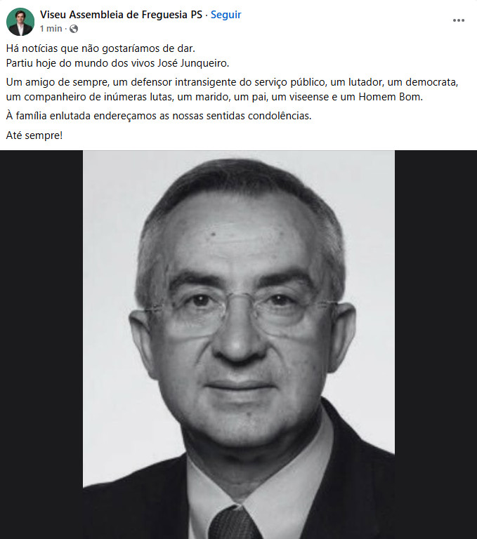  Figuras locais e políticas prestam homenagem a José Junqueiro - Jornal do Centro