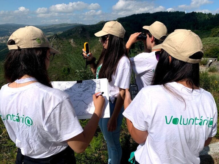 voluntários jovens floresta lamego