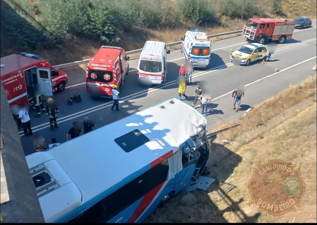  Colisão faz uma vítima mortal e 31 feridos no IP3. Acidente envolve autocarro, ambulância e viatura ligeira - Jornal do Centro
