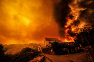 Forest fire in Sernancelhe