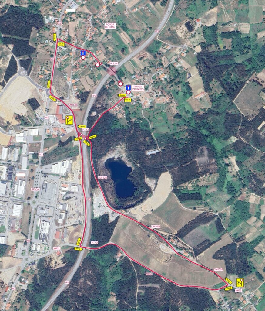 Corte de Trânsito na PS14 - Jornal do Centro Tondela: Ligação entre Póvoa de Cima e de Baixo cortada ao trânsito devido às obras no IP3