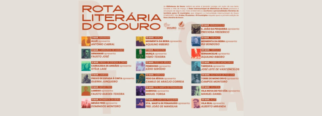  Rota Literária do Douro arranca em março em Armamar
