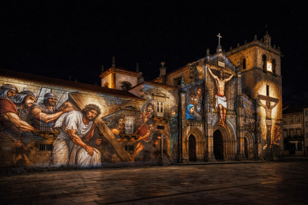  Lamego recria a Via Sacra em espetáculo de videomapping