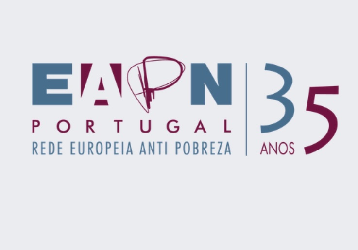 EAPN Portugal logo: Rede Europeia Anti Pobreza, 35 anos (35 years)